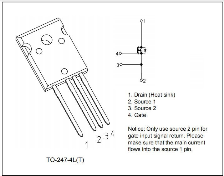 TO-247-4L封裝的超級結(jié)MOSFET