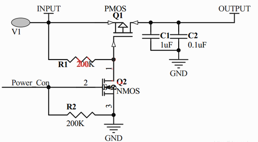 PMOS 電源開(kāi)關(guān)