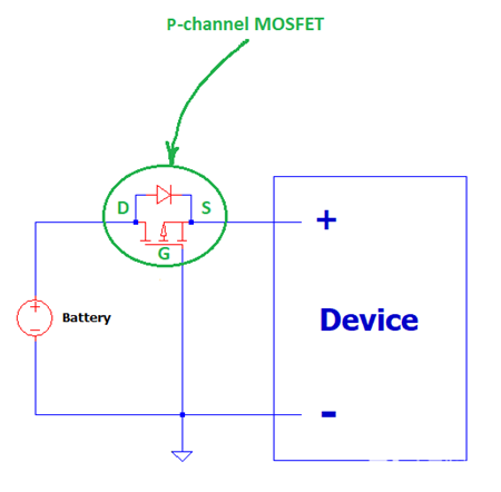 PMOS 反向電壓保護(hù)